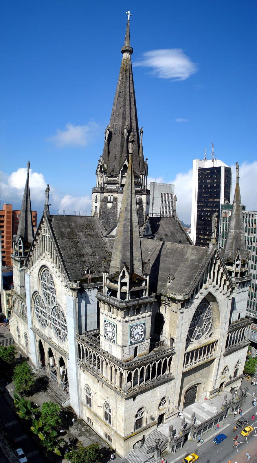 The towers of Manizales Cathedral