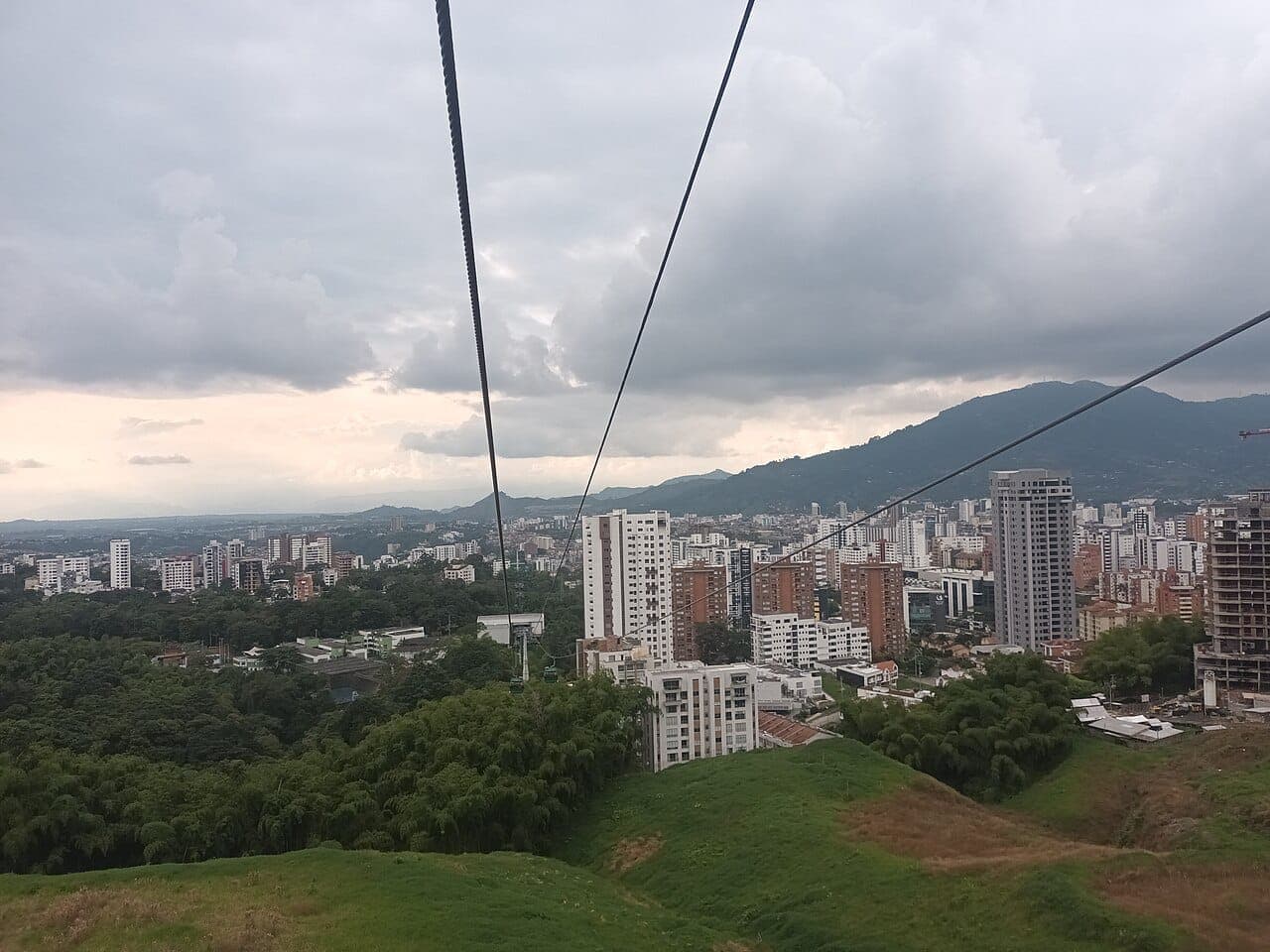 Pereira seen from a Megacable cabin